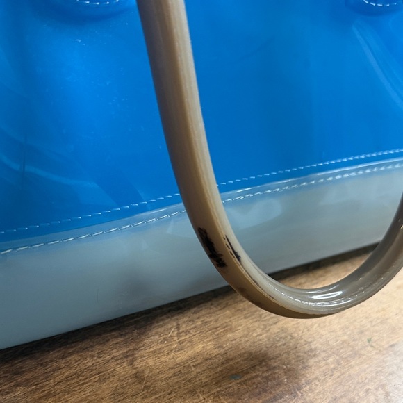 FURLA Blue Candy Boston Jelly Handbag - Picture 6 of 11